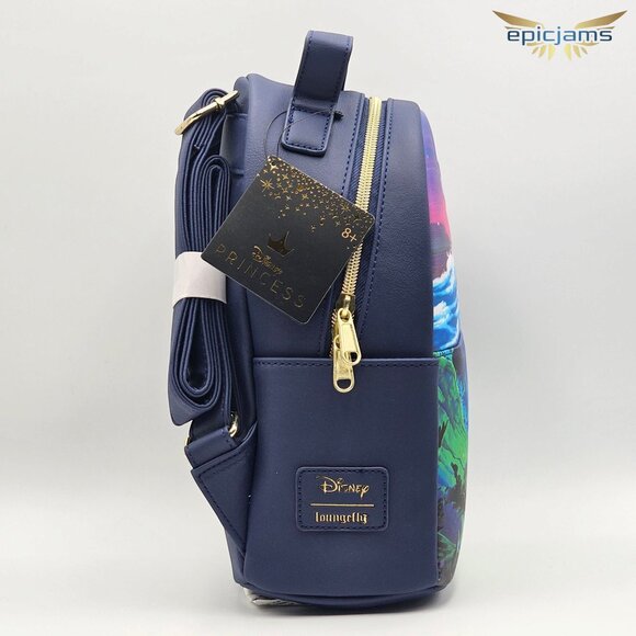 Loungefly Disney The Little Mermaid Silhouette Mini Backpack New
